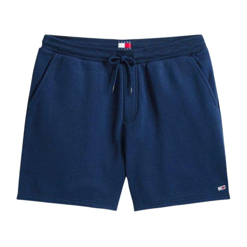 Tommy Jeans Mens Fleece Flag Logo Sweat Shorts / Night Navy
